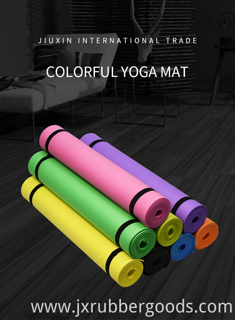 Hot selling thick 4mm black eco friendly EVA mats para tapete de yoga mat